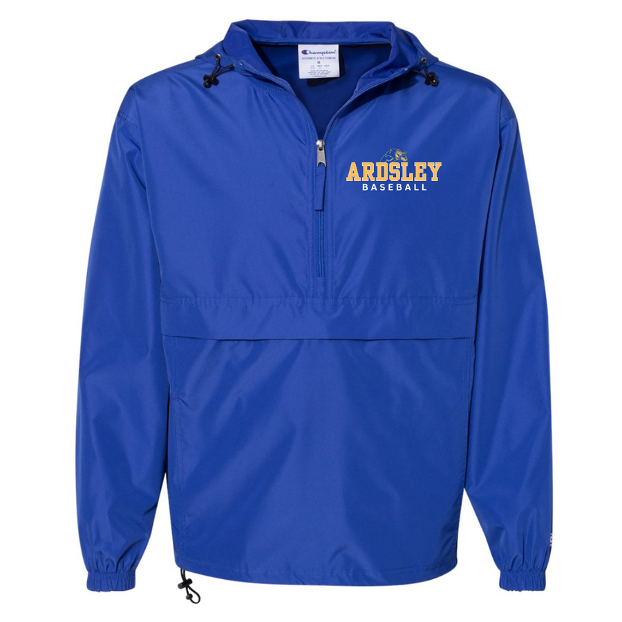 Ardsley Baseball Anorak Embroidered Pullover Jacket - Royal Blue