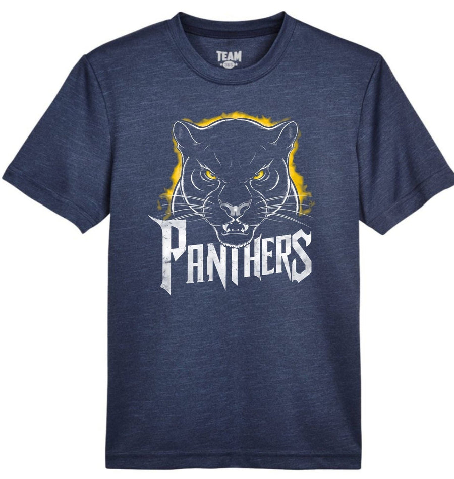 Panthers Navy Heather Performace Shirt