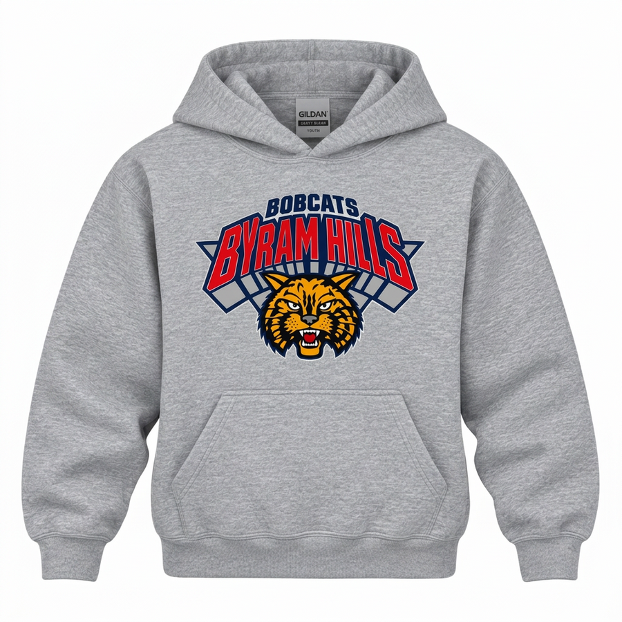 Byram Hills "Game Time" Hooded Sweatshirt - Sport Grey