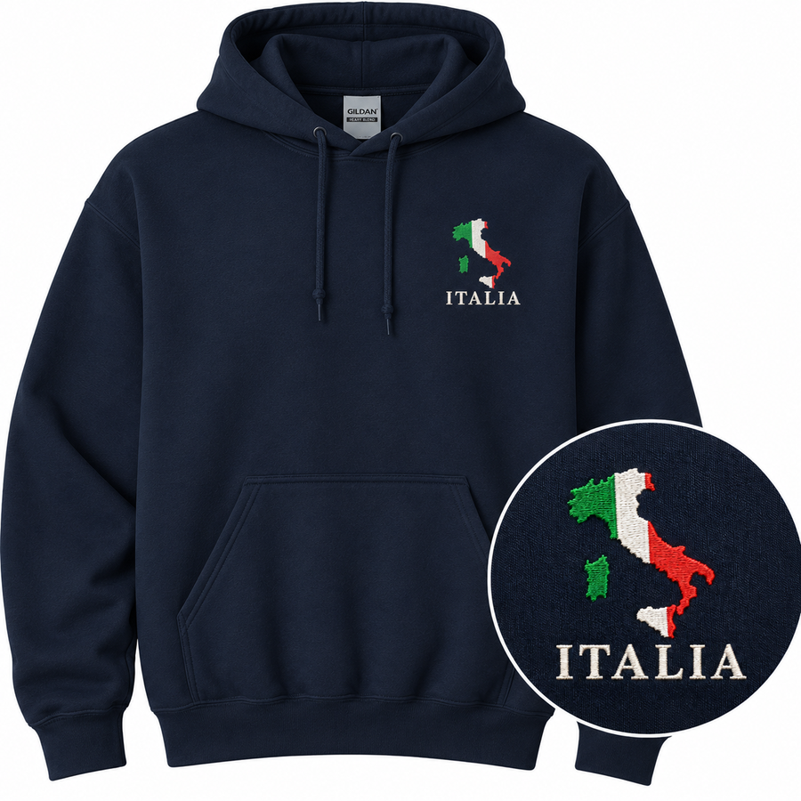 Italian Hooded Sweatshirt -Navy