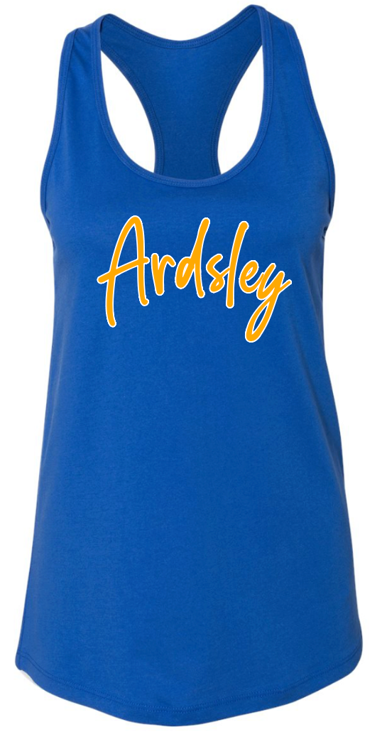 Ardsley Graffiti Ladies Tank in Royal Blue
