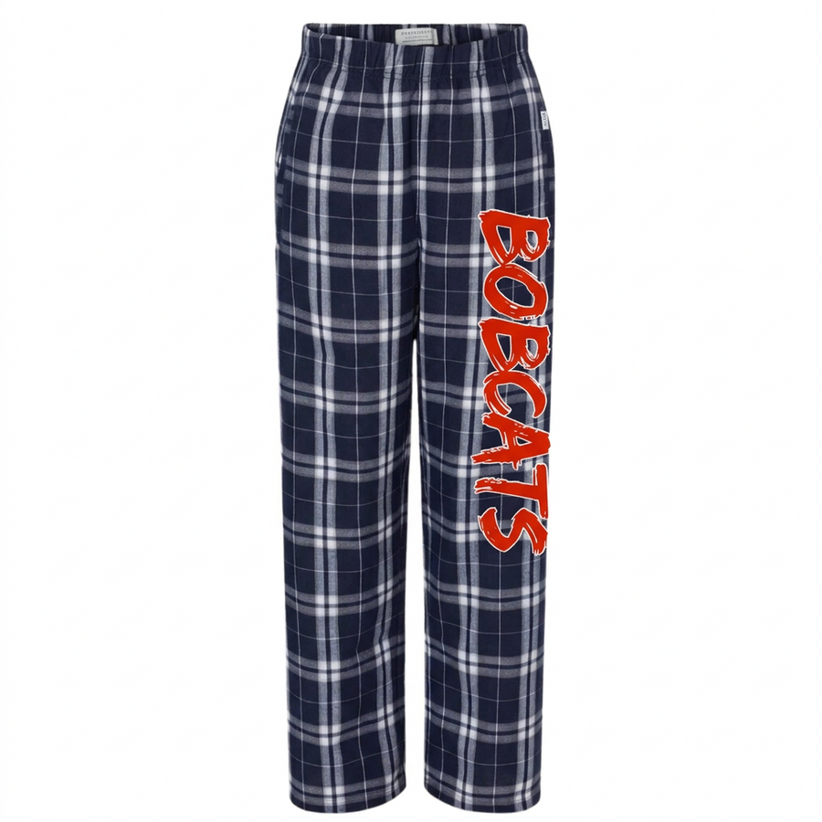 Byram HIlls"Bobcats" Navy Flannel Pants