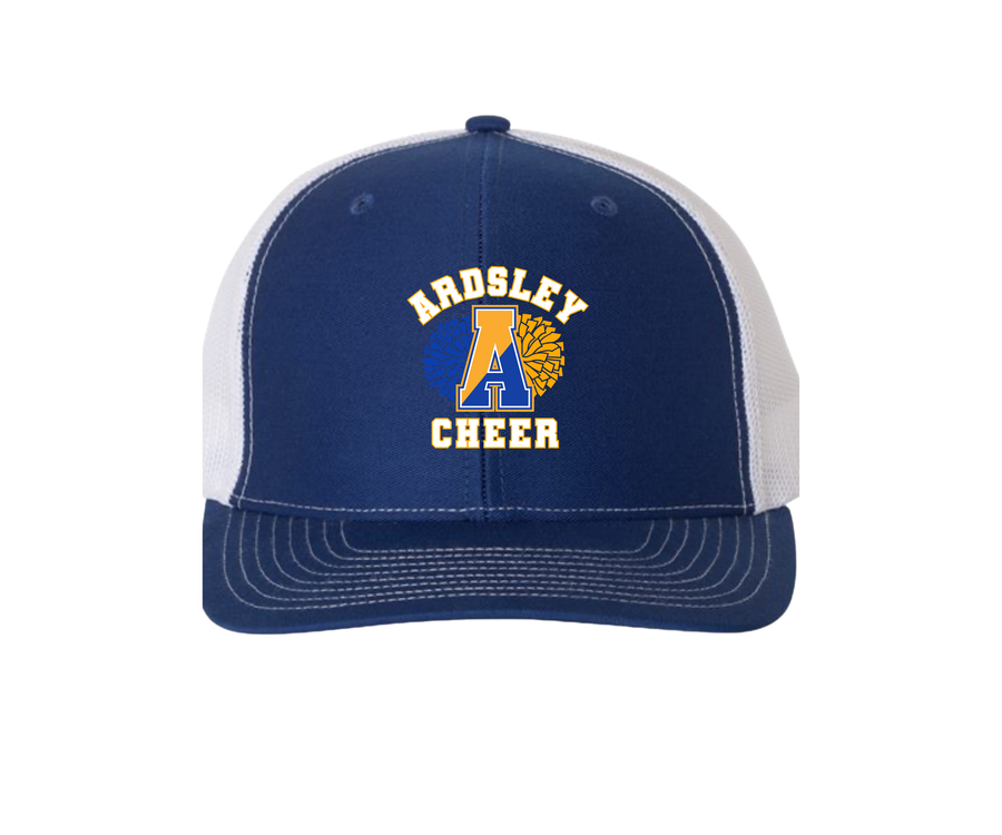 Ardsley Varisty Cheerleading "Embrodiered Poms" Baseball Hat - Royal Blue