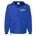 Ardsley Baseball Anorak Embroidered Pullover Jacket - Royal Blue