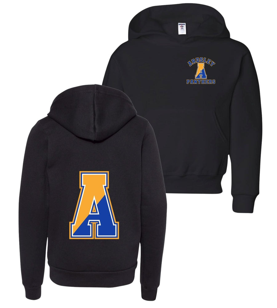 Ardsley Panthers Black Hooded Sweatshirt – Front & Back A Design
