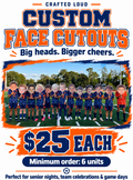 Custom Face Cut Outs