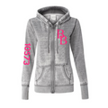 Adult Zen Zip Up Hoodie with Pink BB and Zip Code