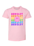 Pink Smiley Rainbow Repeat Shirt
