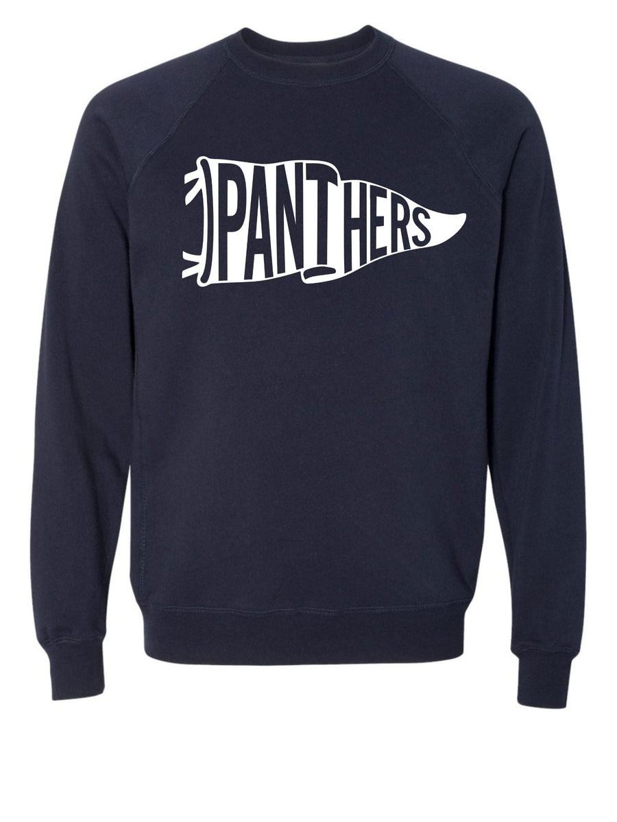 Panther Pennant Navy Crew Sweatshirt