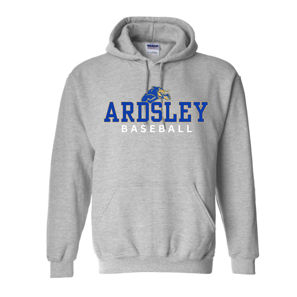Ardsley Baseball Hooded Sweatshirt - Sport Grey
