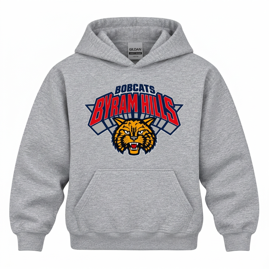 Byram Hills "Game Time" Hooded Sweatshirt - Sport Grey