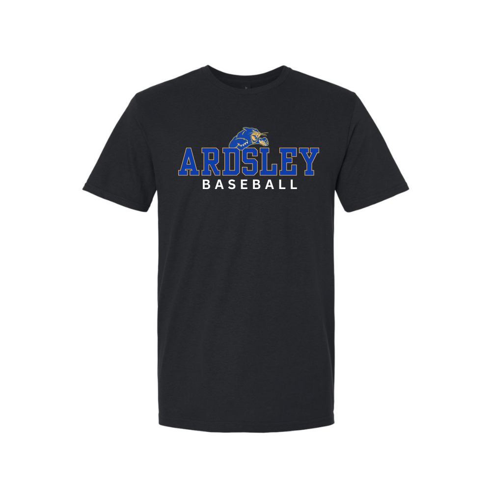 Ardsley Baseball Tshirt - Black
