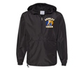Ardsley Varsity Cheerleading  Anorak Embrodiered Poms Pullover Jacket _ Black