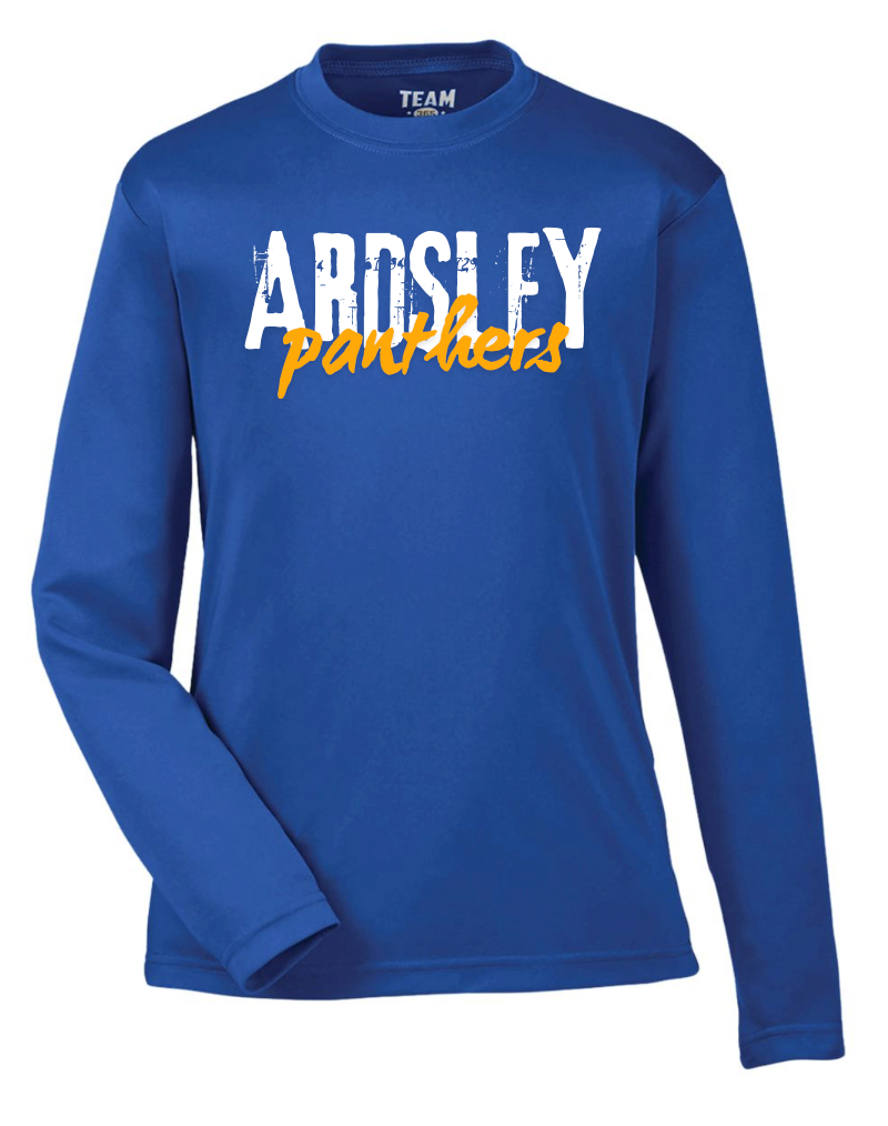 Ardsley Panthers Stamp Royal Blue Performance Long Sleeve