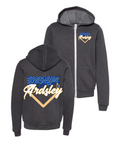 Ardsley Drip Dark Grey Heather Zip Up