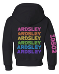 Ardsley Inline Rainbow Black Zip Up