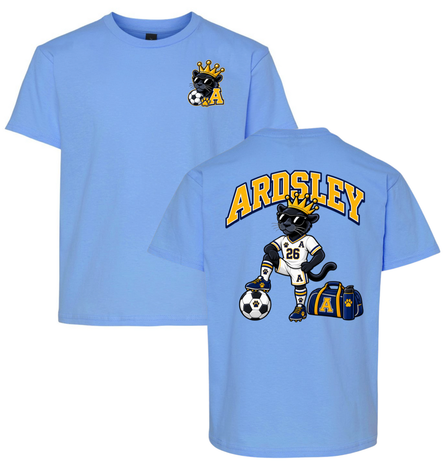 Panther Soccer Tshirt Shirt - Light Blue