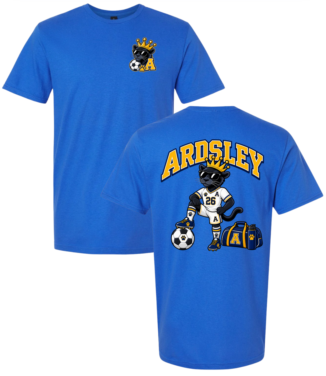 Panther Soccer Tshirt Shirt - Royal Blue