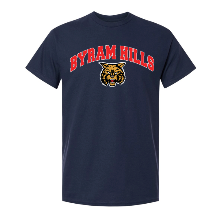 Byram Hills "Bobcat" Tshirt - Navy