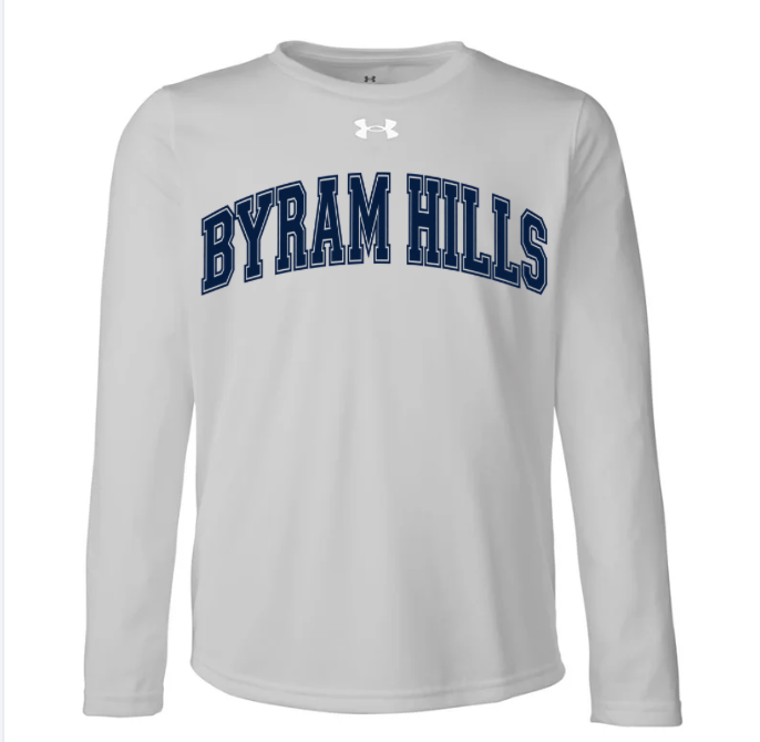 Byram Hills Youth Tech™ Team Long Sleeve T-Shirt - Grey