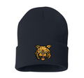 Byram HIlls Navy Hat with Bobcat
