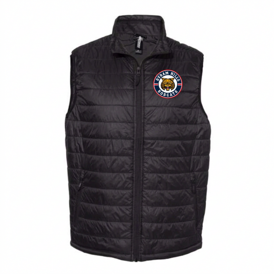 Byram Hills  "Embrodiery Patch" Black Puffer Vest